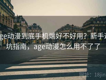 age动漫到底手机端好不好用？新手避坑指南，age动漫怎么用不了了