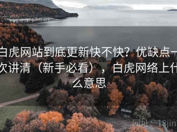 白虎网站到底更新快不快？优缺点一次讲清（新手必看），白虎网络上什么意思